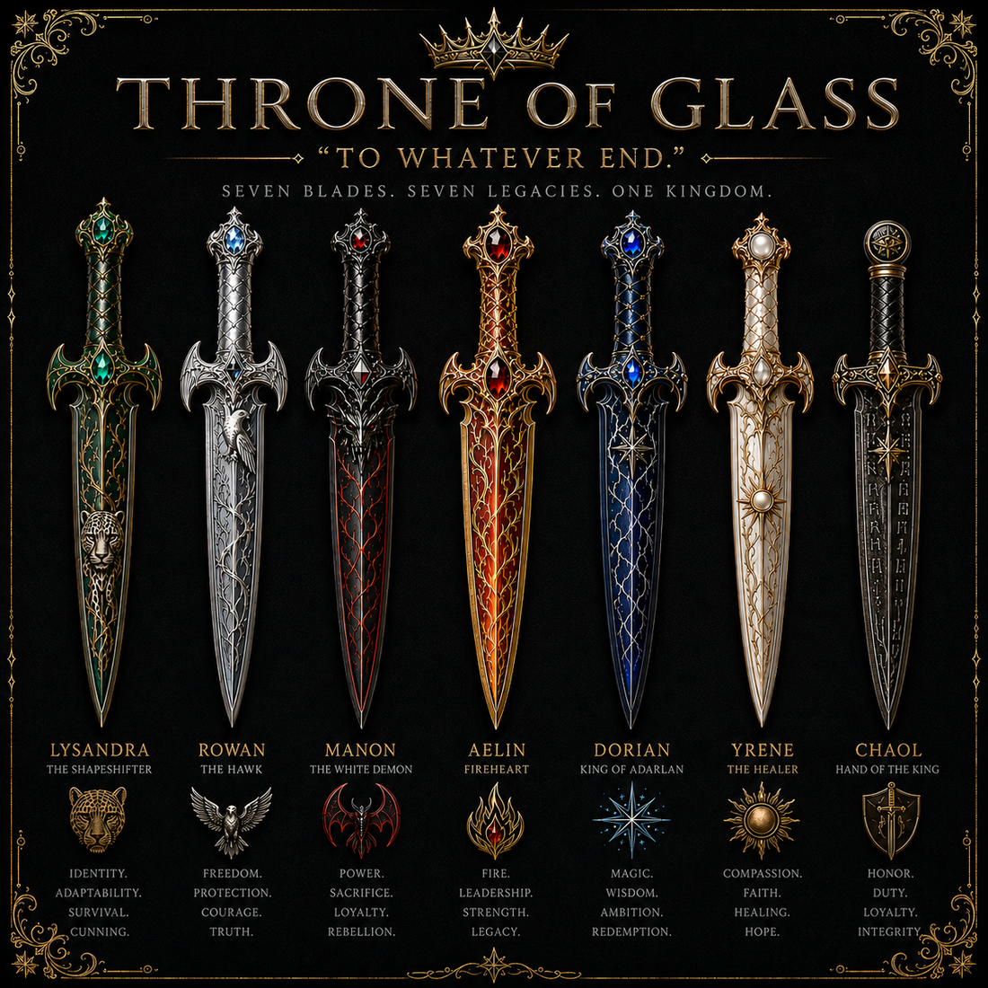 Fourth Wing - The Complete Fantasy Collector Dagger Set