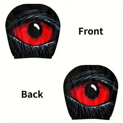 Hooded Phantom Headrest Covers 2-Pack – Buy 1 Get 1 Free, Gothic Car Seat Decor