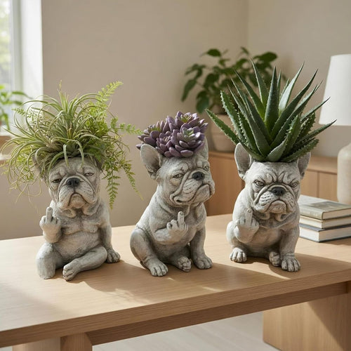 Grumpy Dog Planter