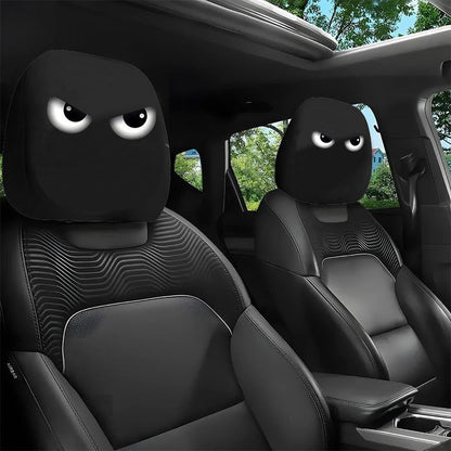 Hooded Phantom Headrest Covers 2-Pack – Buy 1 Get 1 Free, Gothic Car Seat Decor