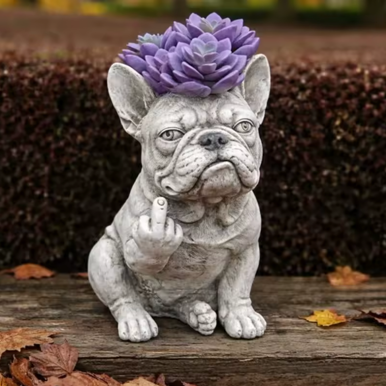 Grumpy Dog Planter