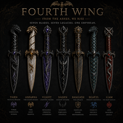 Fourth Wing - The Complete Fantasy Collector Dagger Set